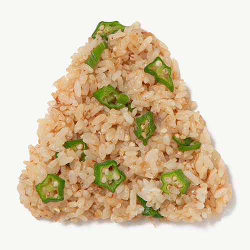 おかかオクラおにぎり